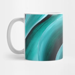 Greenswirls diptych part a & b Mug